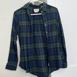 Women's Green and blue flannel